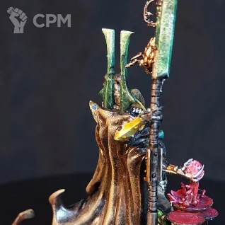 Описание картинки Necron Overlord (Lord) Alt от Arrowhead Miniatures по цене 1 500руб | Свободный Рынок Миниатюр - СРМ