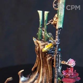 Описание картинки Necron Overlord (Lord) Alt от Arrowhead Miniatures по цене 1 750руб | Свободный Рынок Миниатюр - СРМ