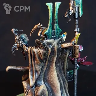 Описание картинки Necron Overlord (Lord) Alt от Arrowhead Miniatures по цене 1 500руб | Свободный Рынок Миниатюр - СРМ