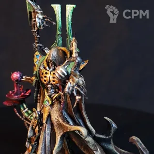 Описание картинки Necron Overlord (Lord) Alt от Arrowhead Miniatures по цене 1 750руб | Свободный Рынок Миниатюр - СРМ