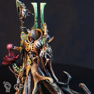 Описание картинки Necron Lord (Overlord)  Alt от Arrowhead Miniatures по цене 100руб | Свободный Рынок Миниатюр - СРМ