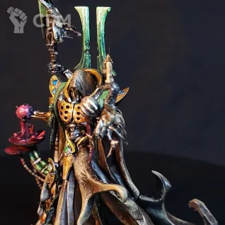 Описание картинки Necron Overlord (Lord) Alt от Arrowhead Miniatures по цене 1 500руб | Свободный Рынок Миниатюр - СРМ