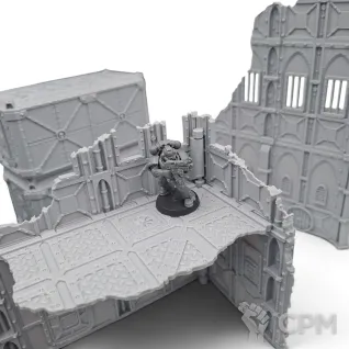 Описание картинки Набор Террейна 11th Редакции - Armored Ruins от Terrain Print по цене 3 000руб | Свободный Рынок Миниатюр - СРМ