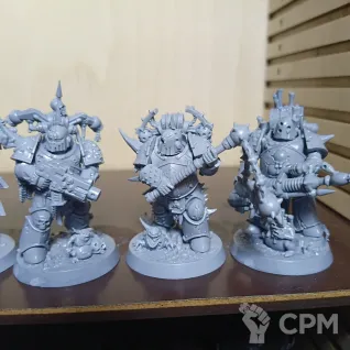 Описание картинки Plague Marines литьё от MaxxZ по цене 100руб | Свободный Рынок Миниатюр - СРМ