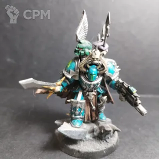 Описание картинки Chaos Lord in Terminator Armour от Juice по цене 100руб | Свободный Рынок Миниатюр - СРМ