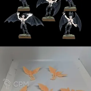 Описание картинки Dark Elf Harpies от Орки с наГорки по цене 100руб | Свободный Рынок Миниатюр - СРМ