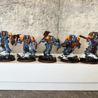 Описание картинки Wolf Guard Terminators от WarBoss  по цене 100руб | Свободный Рынок Миниатюр - СРМ