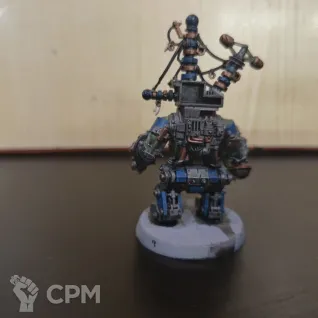 Описание картинки Big Mek In Mega Armour от JV A по цене 500руб | Свободный Рынок Миниатюр - СРМ