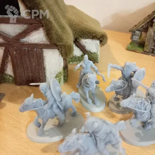 Описание картинки Конница варваров от Дварф-торговец по цене 1 000руб | Свободный Рынок Миниатюр - СРМ