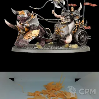 Описание картинки Gorebeast Chariot от Орки с наГорки по цене 200руб | Свободный Рынок Миниатюр - СРМ