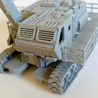 Описание картинки Гусеничный кран от Printopocalypse 3D по цене 1 800руб | Свободный Рынок Миниатюр - СРМ
