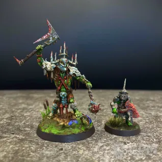 Описание картинки Killaboss with Stab-Grot от WarBoss  по цене 100руб | Свободный Рынок Миниатюр - СРМ