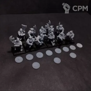 Описание картинки Dwarf Warriors x11 от Lazurith по цене 250руб | Свободный Рынок Миниатюр - СРМ