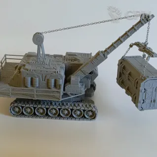 Описание картинки Гусеничный кран от Printopocalypse 3D по цене 1 800руб | Свободный Рынок Миниатюр - СРМ