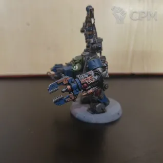 Описание картинки Big Mek In Mega Armour от JV A по цене 500руб | Свободный Рынок Миниатюр - СРМ