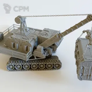Описание картинки Гусеничный кран от Printopocalypse 3D по цене 1 800руб | Свободный Рынок Миниатюр - СРМ