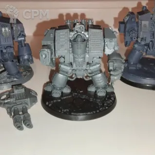 Описание картинки Warhammer Space Marine Venerable Dreadnought 1ориг, 2 печатных от User37833 по цене 100руб | Свободный Рынок Миниатюр - СРМ