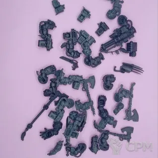 Описание картинки Wolf Guard Terminators (Космические Волки) от Гусь-Печатный по цене 100руб | Свободный Рынок Миниатюр - СРМ