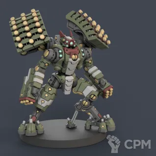 Описание картинки Broadside (один доспех с ракетами) от Tridax Forge по цене 500руб | Свободный Рынок Миниатюр - СРМ