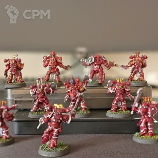 Описание картинки Khorne berserkers от DmitriiK по цене 100руб | Свободный Рынок Миниатюр - СРМ