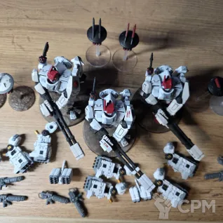 Описание картинки Broadside battlesuit x3 оригинал от omegon92 по цене 100руб | Свободный Рынок Миниатюр - СРМ