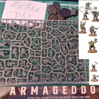 Описание картинки 10 Ork Boyz+5 Gretchin #1 из стартера Armageddon, Москва от  по цене 100руб | Свободный Рынок Миниатюр - СРМ