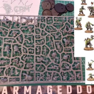 Описание картинки 10 Ork Boyz+5 Gretchin #2 из стартера Armageddon, Москва от  по цене 100руб | Свободный Рынок Миниатюр - СРМ