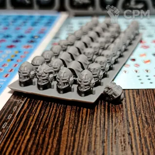 Описание картинки Black Templars Upgrades and transfers (оригинал) + кастомные декали и битсы (топхельмы) от Zindermann по цене 100руб | Свободный Рынок Миниатюр - СРМ