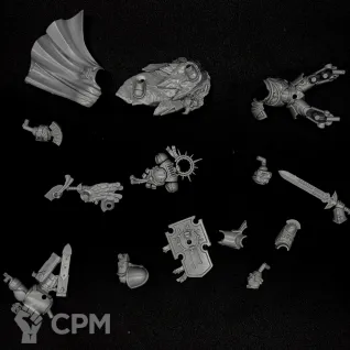 Описание картинки Captain with Relic Shield armageddon от Логово Каракатицы  по цене 100руб | Свободный Рынок Миниатюр - СРМ