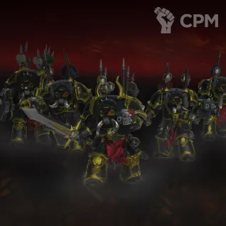Описание картинки Chaos Terminators (5 бойцов) от Tridax Forge по цене 500руб | Свободный Рынок Миниатюр - СРМ