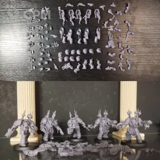 Описание картинки Chaos Space Marines Terminators от VsePrah по цене 100руб | Свободный Рынок Миниатюр - СРМ