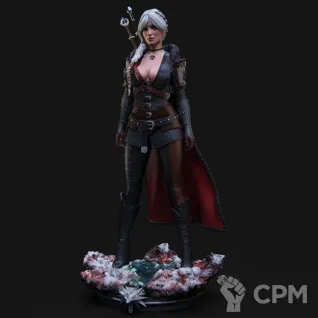 Описание картинки Цири Ведьмак 4 Witcher 4 от Кира по цене 12 000руб | Свободный Рынок Миниатюр - СРМ
