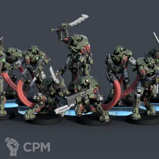 Описание картинки Kroot Carnivore Squad от Tridax Forge по цене 350руб | Свободный Рынок Миниатюр - СРМ