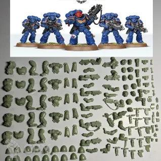 Описание картинки Primaris Intercessours х 5. Литьё. от ASSV по цене 500руб | Свободный Рынок Миниатюр - СРМ