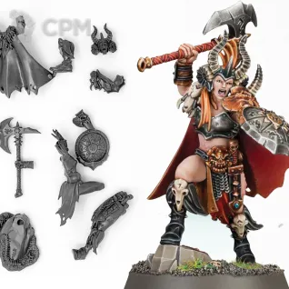Описание картинки Darkoath Warqueen от LooneShroomFoundry по цене 100руб | Свободный Рынок Миниатюр - СРМ