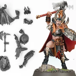 Описание картинки Darkoath Warqueen от LooneShroomFoundry по цене 100руб | Свободный Рынок Миниатюр - СРМ