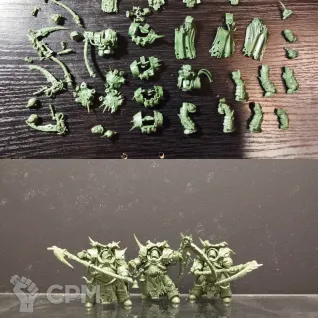 Описание картинки Death Guard Deathshroud Bodyguard от VsePrah по цене 1 400руб | Свободный Рынок Миниатюр - СРМ