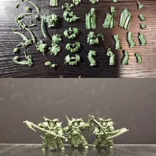 Описание картинки Death Guard Deathshroud Bodyguard от VsePrah по цене 100руб | Свободный Рынок Миниатюр - СРМ