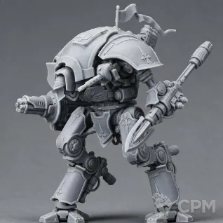 Описание картинки Knight Destrier 1 от 3D Mechanicus по цене 1 000руб | Свободный Рынок Миниатюр - СРМ