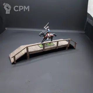 Описание картинки "Дощатый" мост из пвх для "реки" шириной до 11см, покрас ещё готовый т от V130177@mail.ru по цене 700руб | Свободный Рынок Миниатюр - СРМ