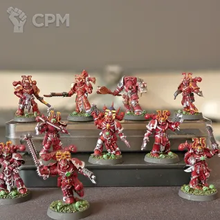 Описание картинки Khorne berserkers от DmitriiK по цене 100руб | Свободный Рынок Миниатюр - СРМ