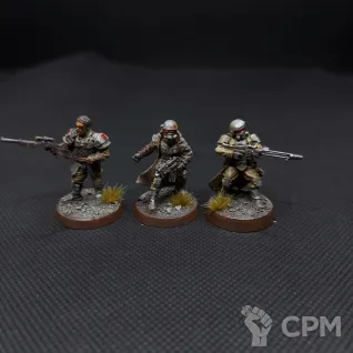 Описание картинки 3 смоляных новокалифорнийца в покрасе. от V130177@mail.ru по цене 1 600руб | Свободный Рынок Миниатюр - СРМ