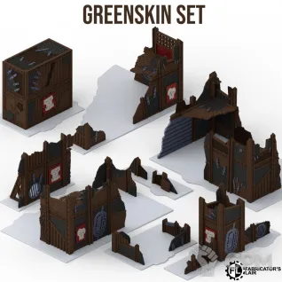 Описание картинки Игровой террейн для Warhammer 40,000 (11 редакция) Greenskin Set от 3DSprint по цене 4 000руб | Свободный Рынок Миниатюр - СРМ