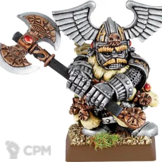 Описание картинки Dwarf lord with two handed weapon от Albion по цене 2 000руб | Свободный Рынок Миниатюр - СРМ