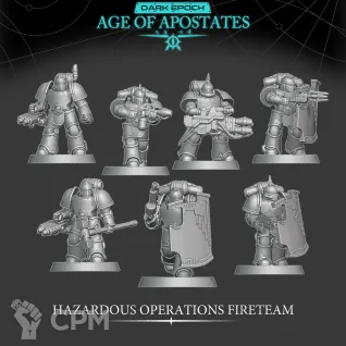 Описание картинки Hazardous Operation Fireteam от PocketSized Prints по цене 1 500руб | Свободный Рынок Миниатюр - СРМ