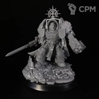 Описание картинки [КОПИЯ] Captain in Terminator Armour от KoofWorkshop по цене 200руб | Свободный Рынок Миниатюр - СРМ