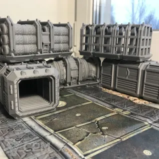 Описание картинки Альтернативные грузовые контейнеры от 3D Wargaming по цене 750руб | Свободный Рынок Миниатюр - СРМ