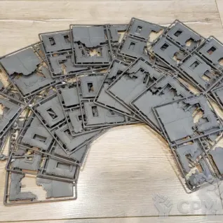 Описание картинки 10 рамок Руин Технолога Выжженный Город от Soul Dark по цене 1 000руб | Свободный Рынок Миниатюр - СРМ