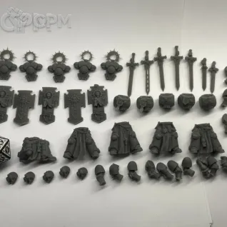 Описание картинки Space Marines Bladeguard Veterans от Подземный человек по цене 300руб | Свободный Рынок Миниатюр - СРМ