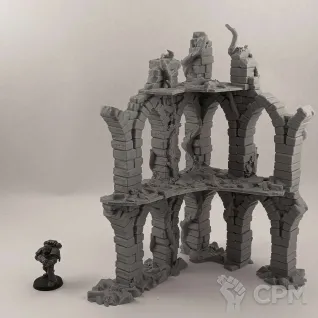 Описание картинки Каменные Фэнтези Руины №2 - комплект из 5 от Terrain Print по цене 800руб | Свободный Рынок Миниатюр - СРМ